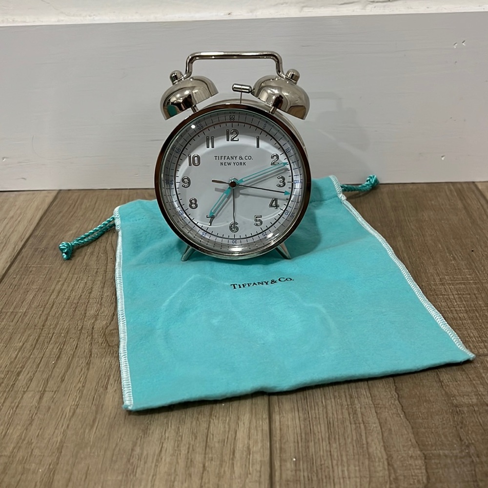 Tiffany & co twin bell alarm clock